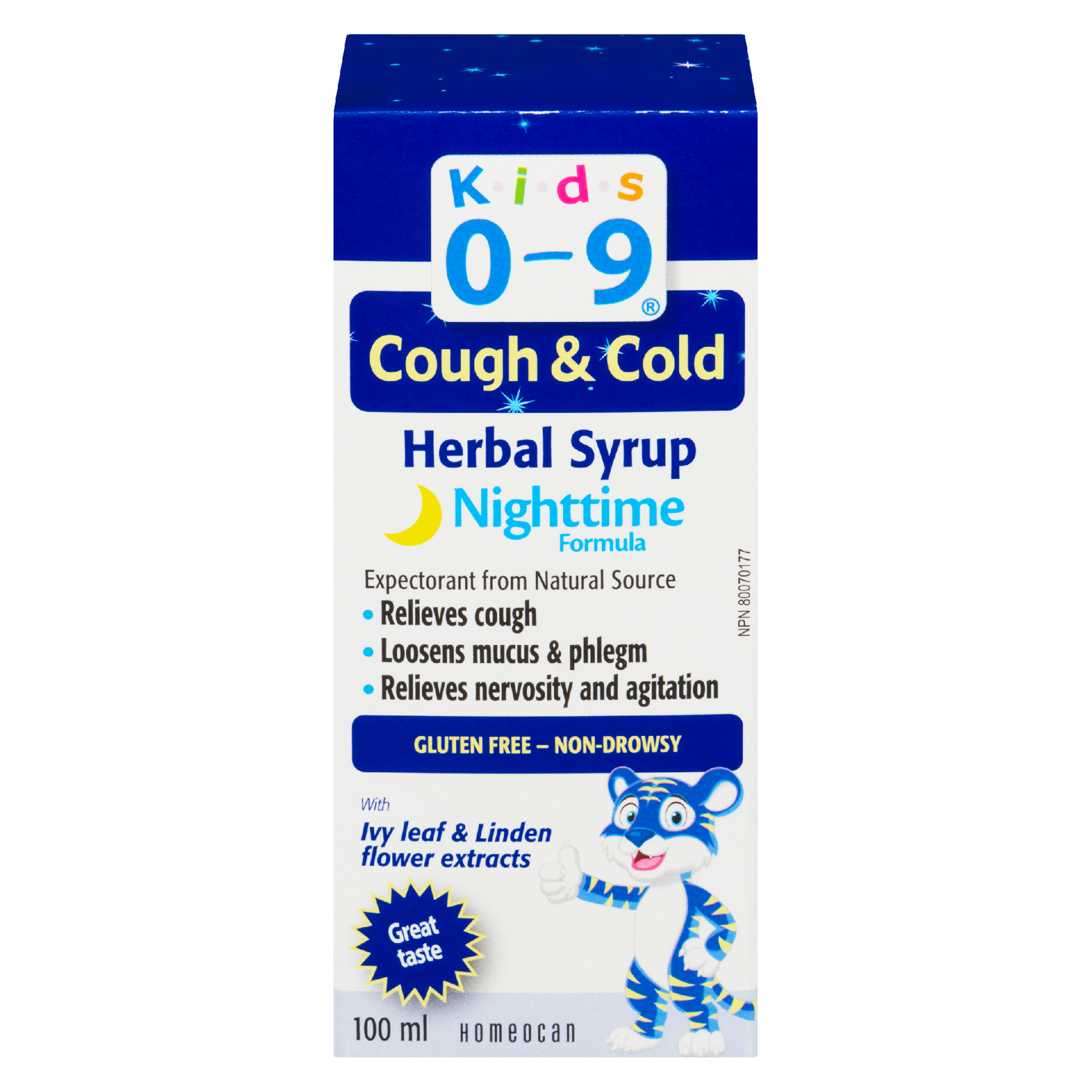 Homeocan Kids 0-9 Herbal Syrup Cough & Cold Nighttime Formula Syrup 100 ml
