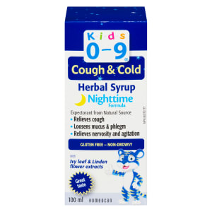Homeocan Kids 0-9 Herbal Syrup Cough & Cold Nighttime Formula Syrup 100 ml