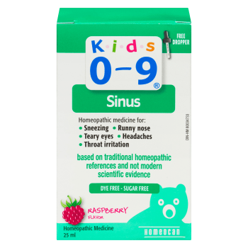 Homeocan Kids 0-9 Homeopathic Medicine Sinus Raspberry Flavor 25 ml