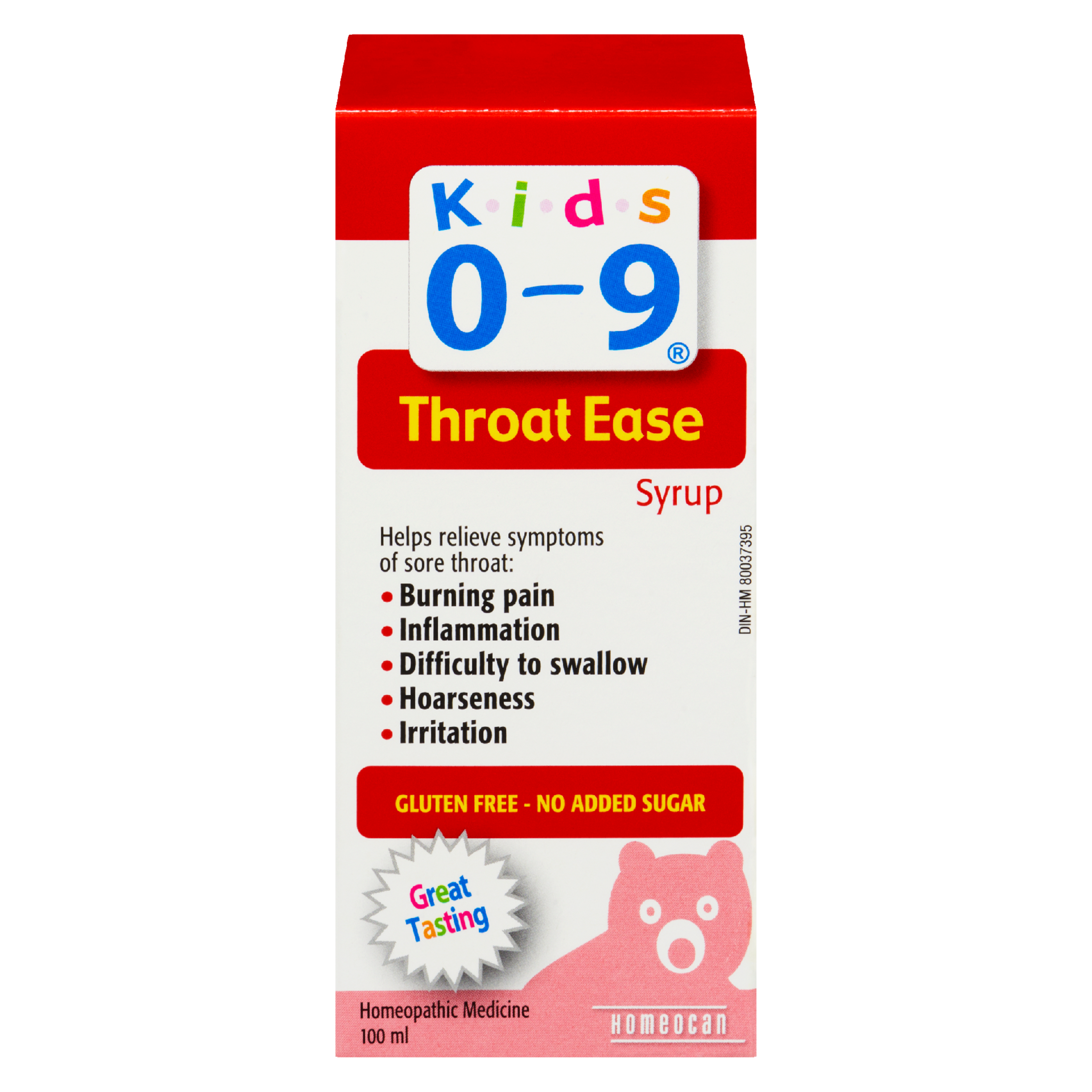 Homeocan Kids 0-9 Homeopathic Medicine Throat Ease Syrup 100 ml
