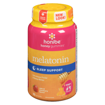 Honibe Honey Gummies Melatonin Sleep Support Natural Strawberry Flavour 70 Gummies