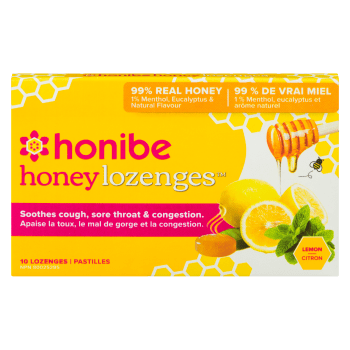 Honibe Honey Lozenges Lemon 10 Lozenges
