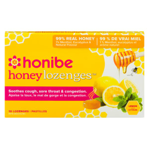 Honibe Honey Lozenges Lemon 10 Lozenges