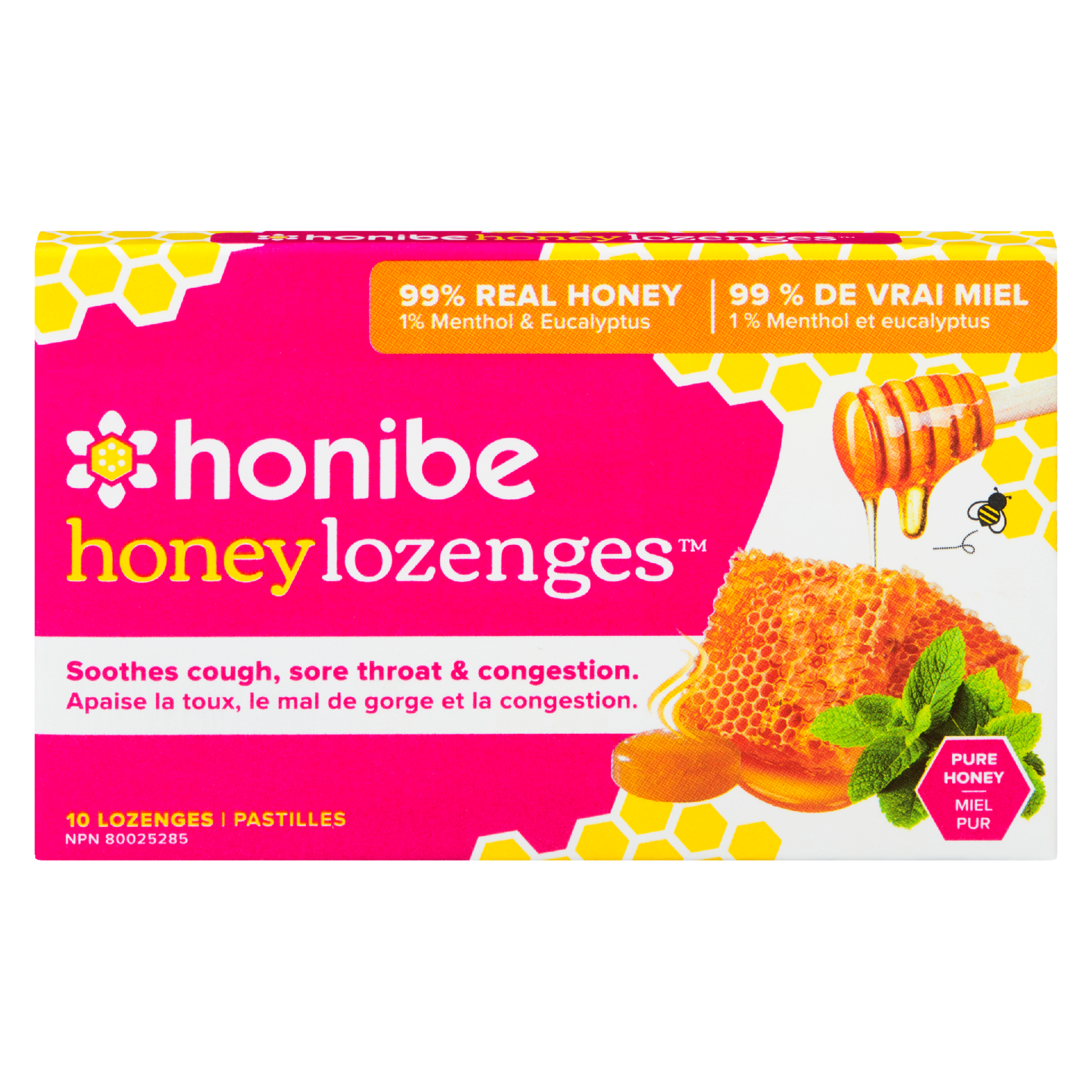 Honibe Honey Lozenges Pure Honey 10 Lozenges