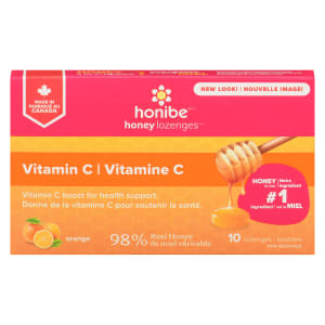 Honibe Honey Lozenges Vitamin C Orange 10 Lozenges