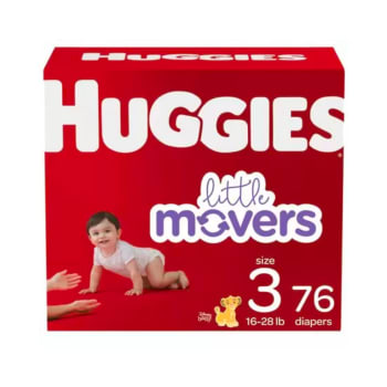 Huggies Little Movers Baby Diapers (Size 3, 76 Count)