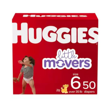 Huggies Little Movers Baby Diapers (Size 6, 50 Count)