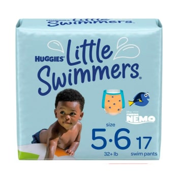 Huggies Little Swimmers Swim Diapers (Size 5-6 Large, 17 Count