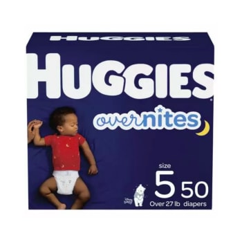 Huggies Overnites Nighttime Baby Diapers (Size 5, 50 Count)
