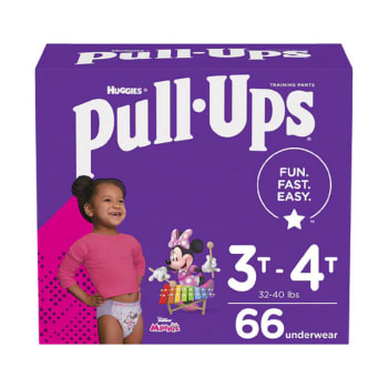 Huggies Pull-Ups Potty Training Pants for Girls (Size 3T-4T, 66 Count)