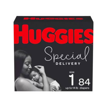 Huggies Special Delivery Hypoallergenic Baby Diapers (Size 1, 84 Count)