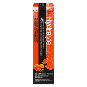 Hydralyte Effervescent Electrolyte Tablets Blood Orange Flavour