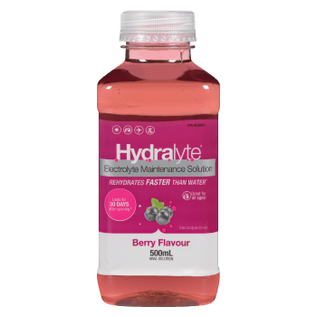 Hydralyte Electrolyte Maintenance Solution Berry Flavour 500 ml