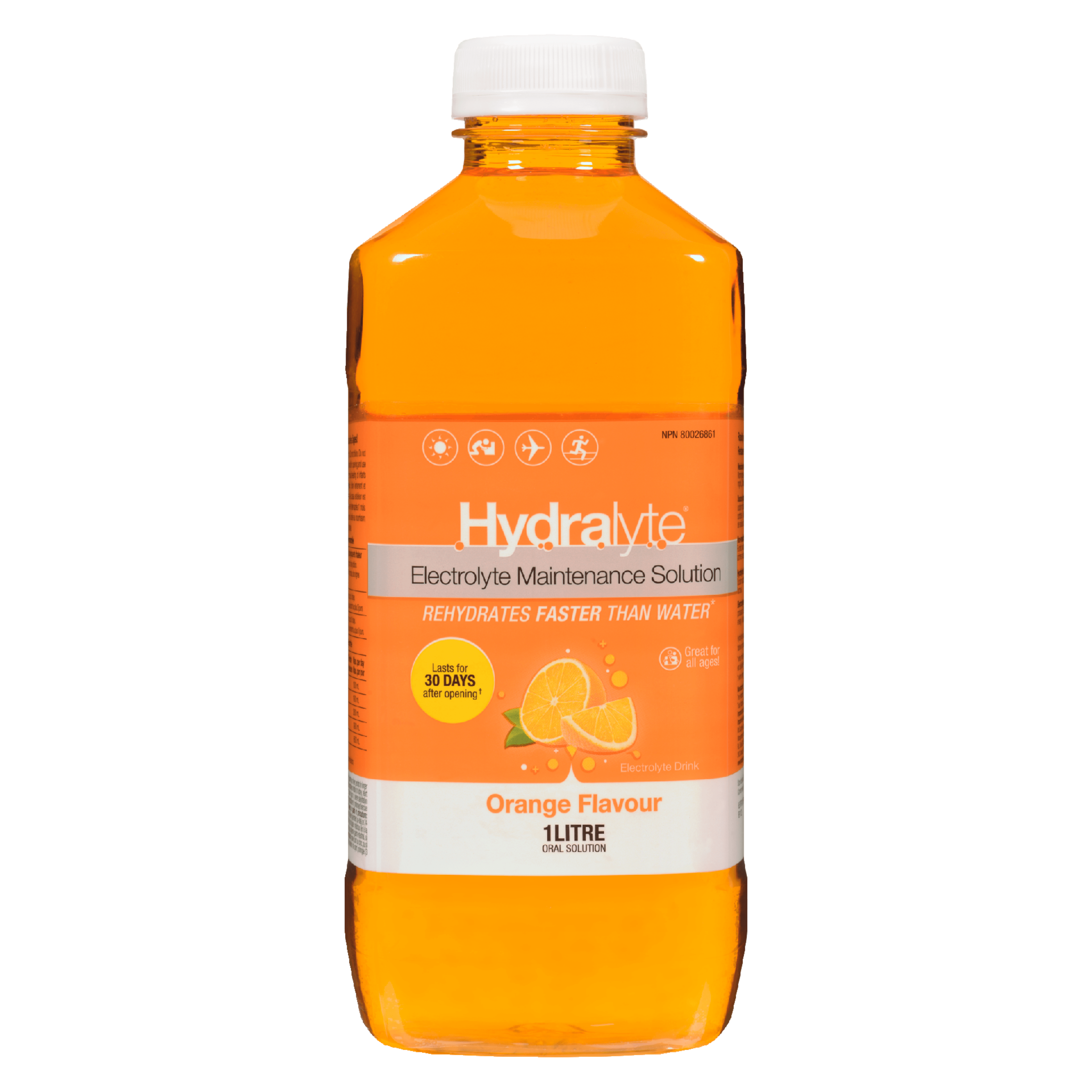 Hydralyte Electrolyte Maintenance Solution Orange Flavor 1 L