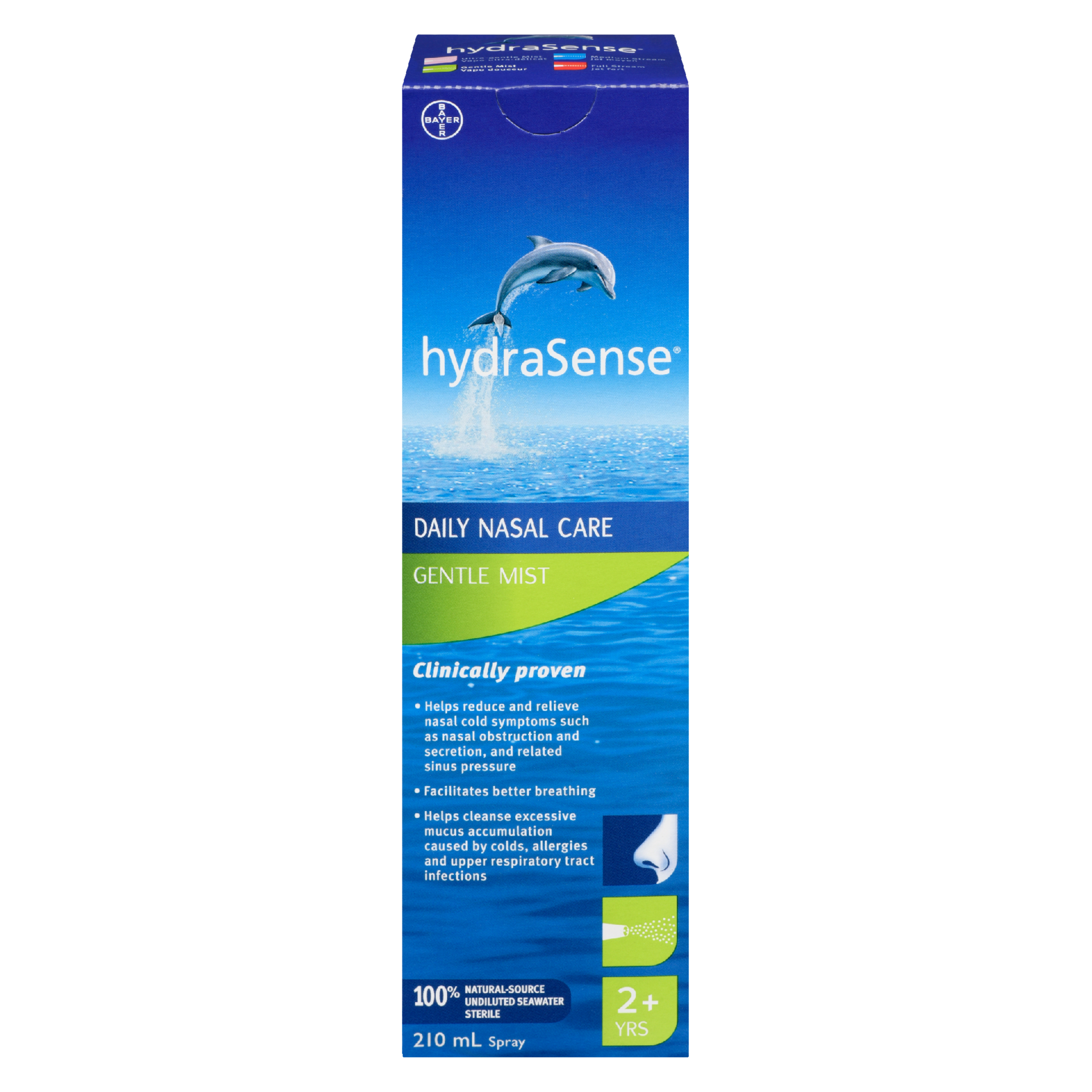 hydraSense Daily Nasal Care Gentle Mist 2+ Yrs  210 ml