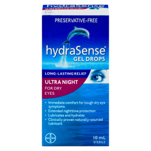 hydraSense Gel Drops Ultra Night for Dry Eyes 10 ml