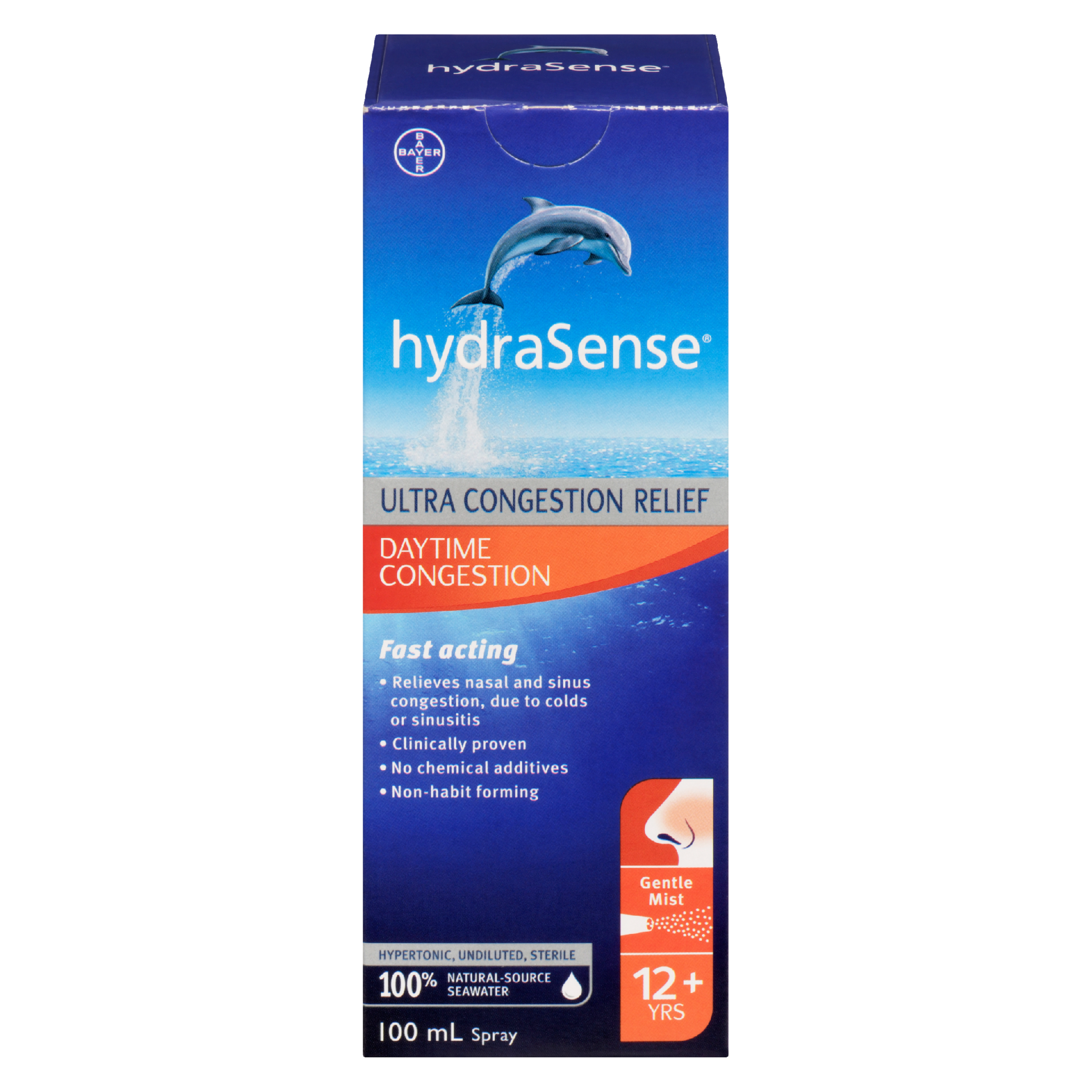 hydraSense Ultra Congestion Relief Daytime Congestion Gentle Mist 12+ Yrs 100 ml