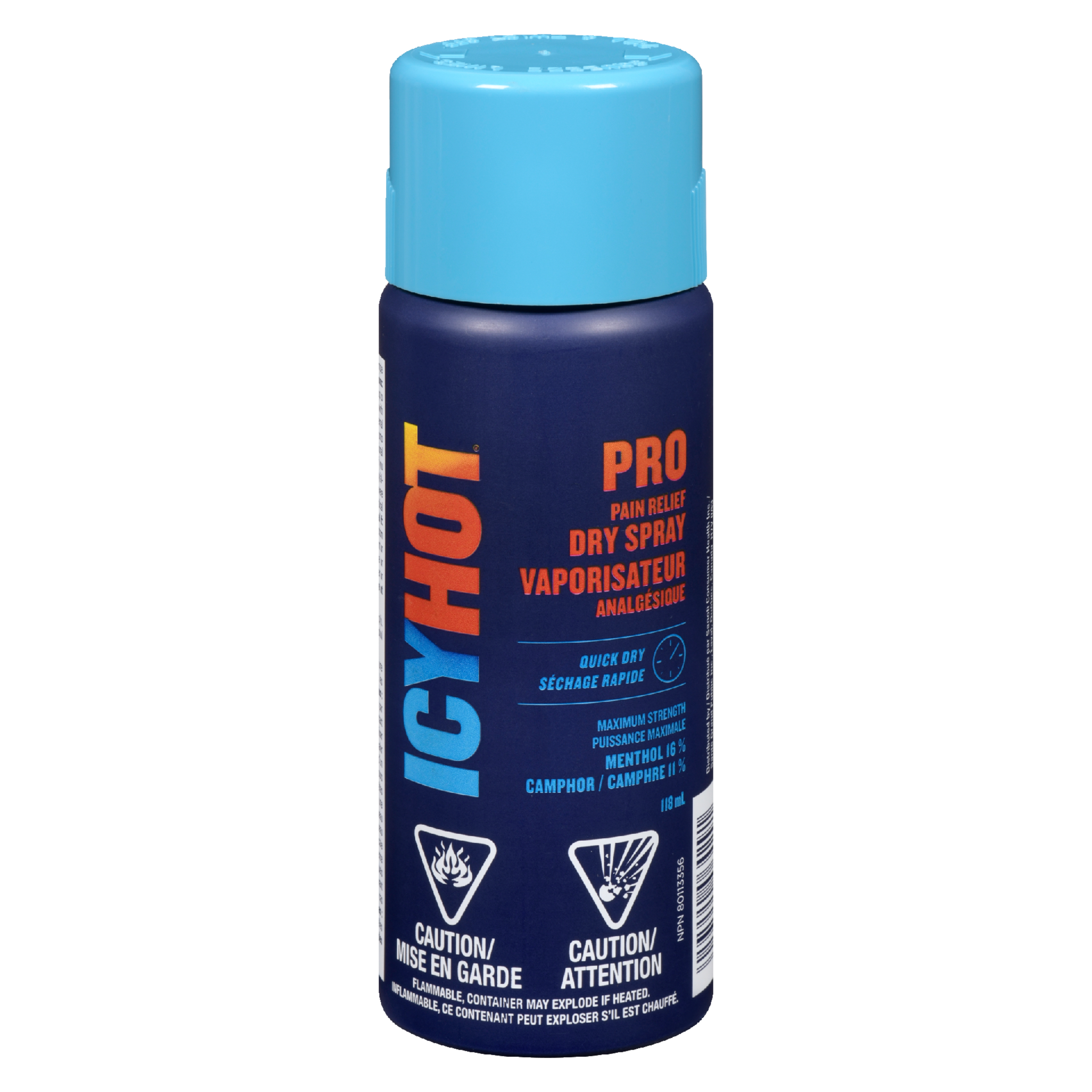 Icy Hot Pro Pain Relief Dry Spray 118 ml