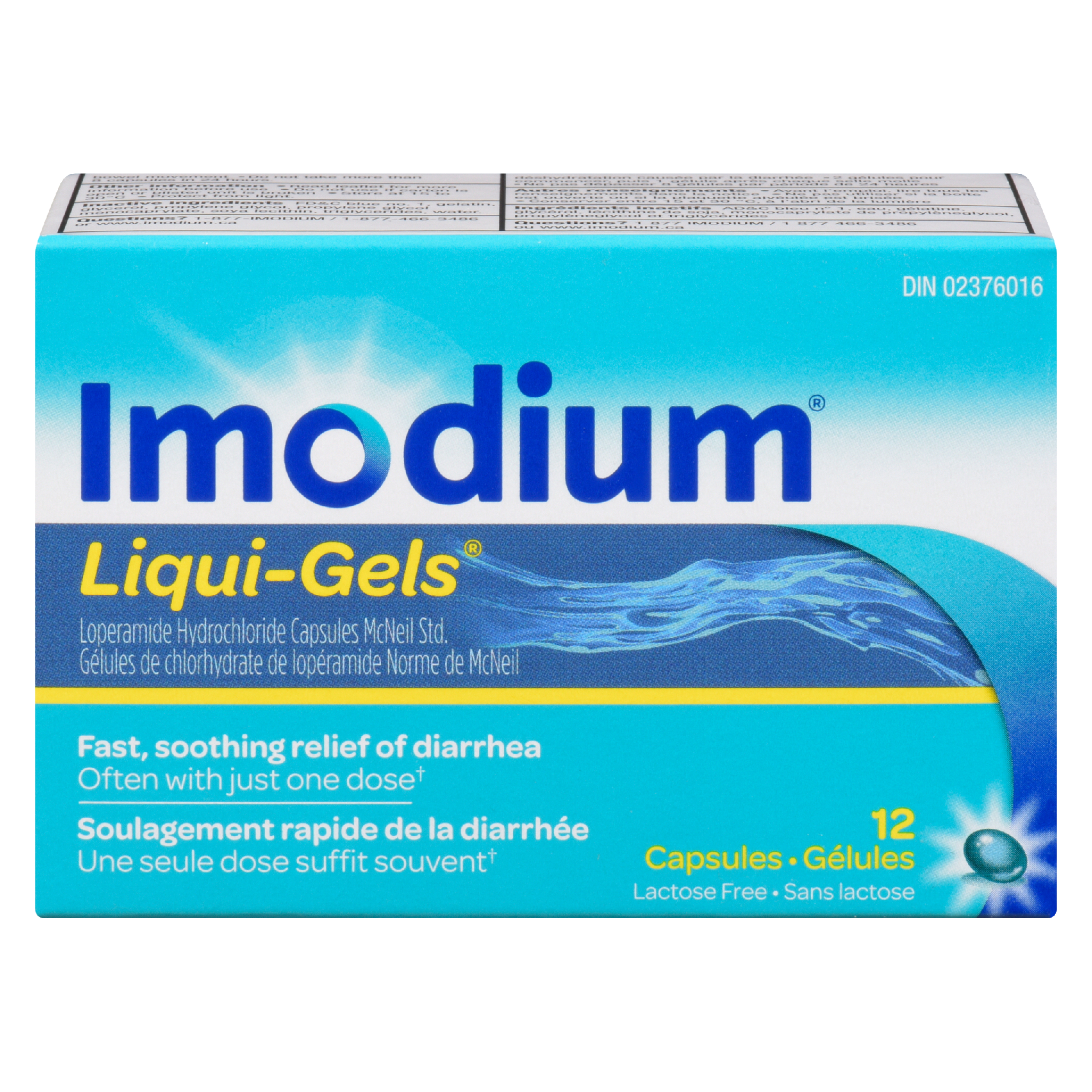 Imodium Liqui-Gels 12 Capsules