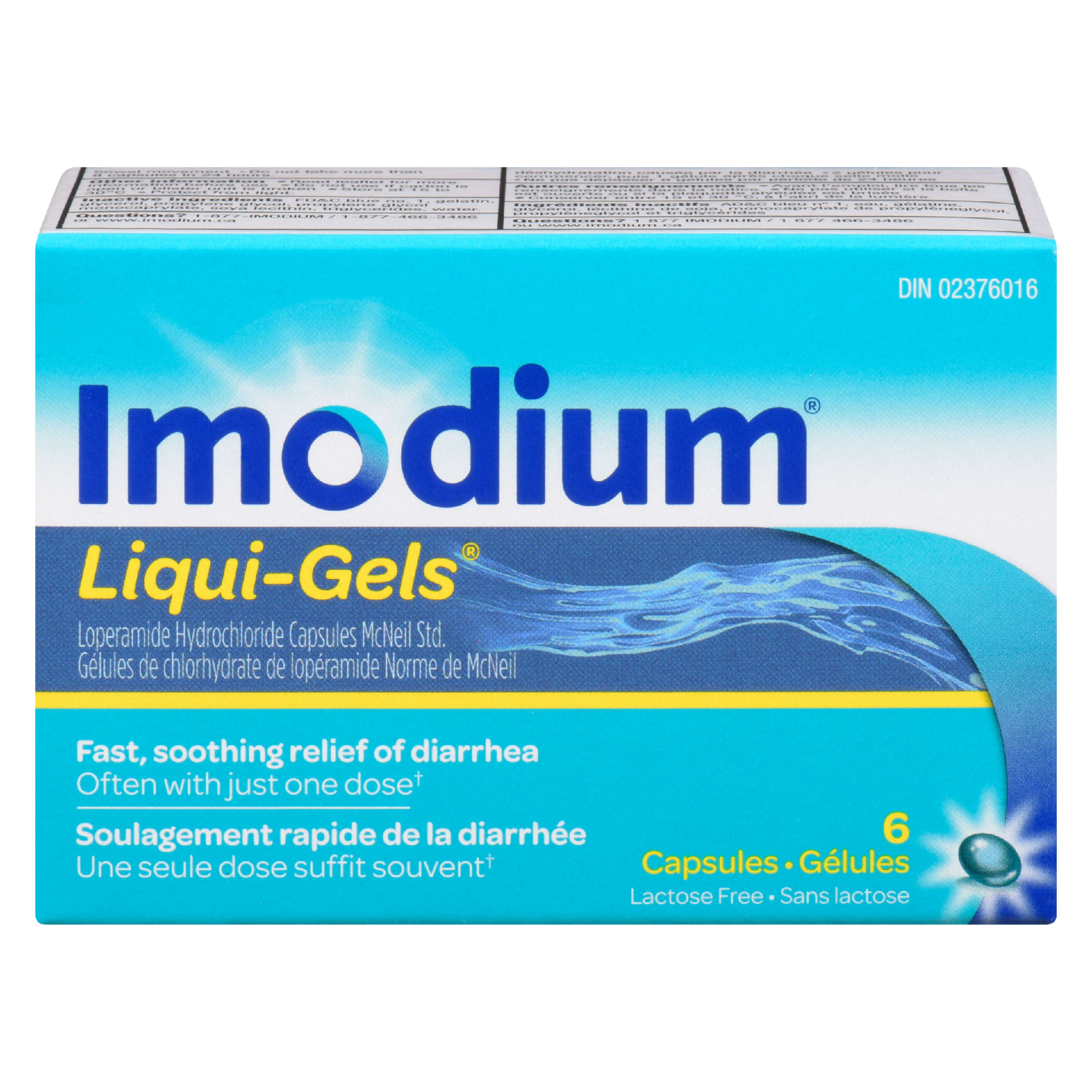 Imodium Liqui-Gels 6 Capsules