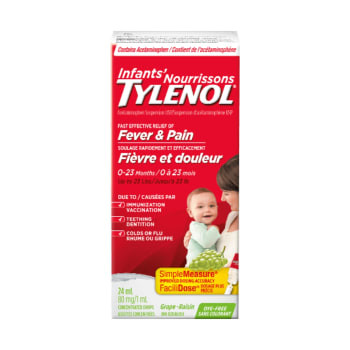 Infants' TYLENOL Drops For 0-23 Months (White Grape Flavour, 15 mL)