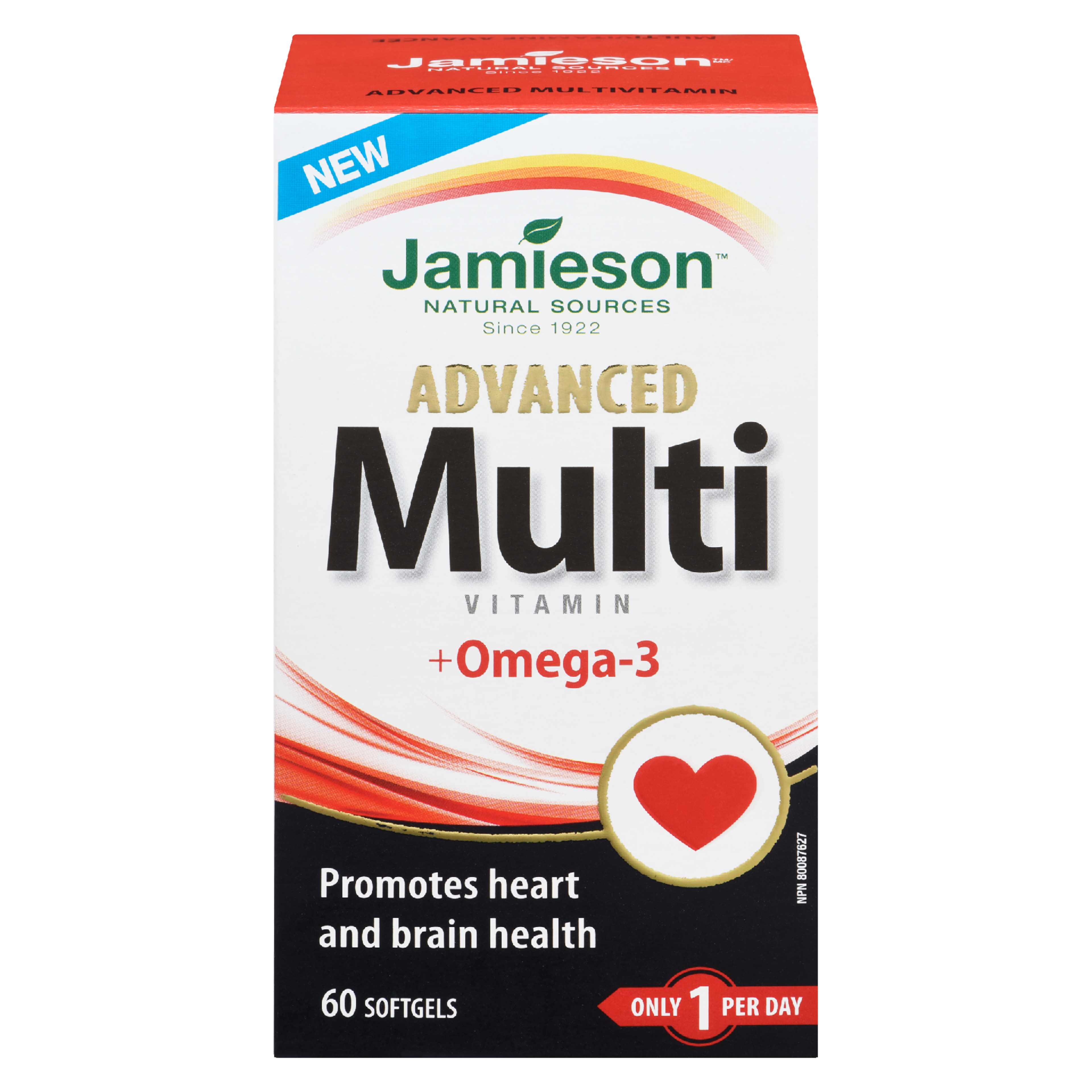 Jamieson Advanced Multivitamin + Omega-3 60 Softgels
