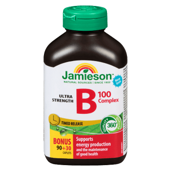 Jamieson B 100 Complex Timed Release Ultra Strength Bonus 90+30 Caplets