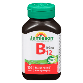 Jamieson B₁₂ 100 mcg 100 Tablets
