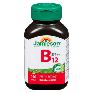 Jamieson B₁₂ 250 mcg 100 Tablets