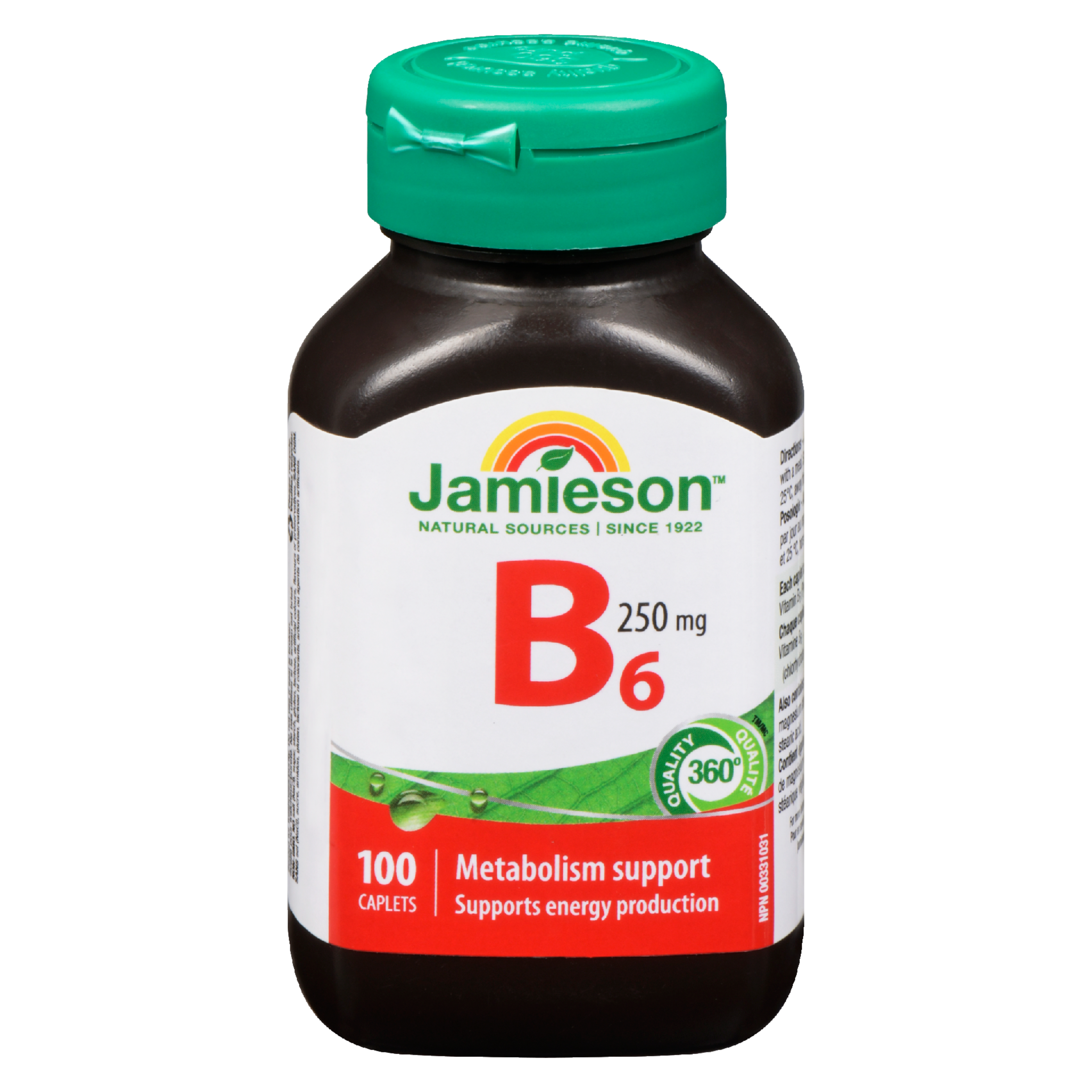Jamieson B₆ 250 mg 100 Caplets