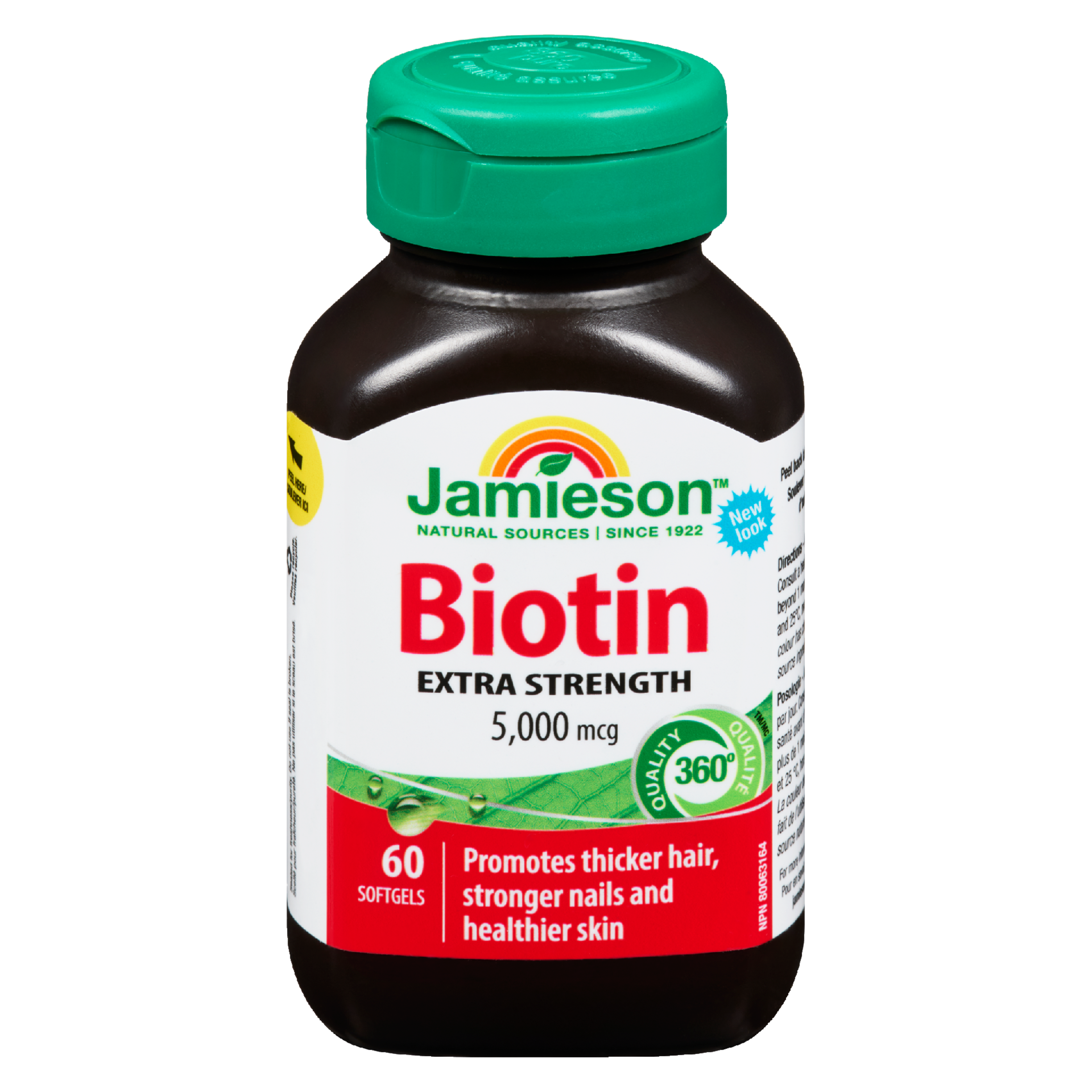 Jamieson Biotin Extra Strength 5,000 mcg 60 Softgels