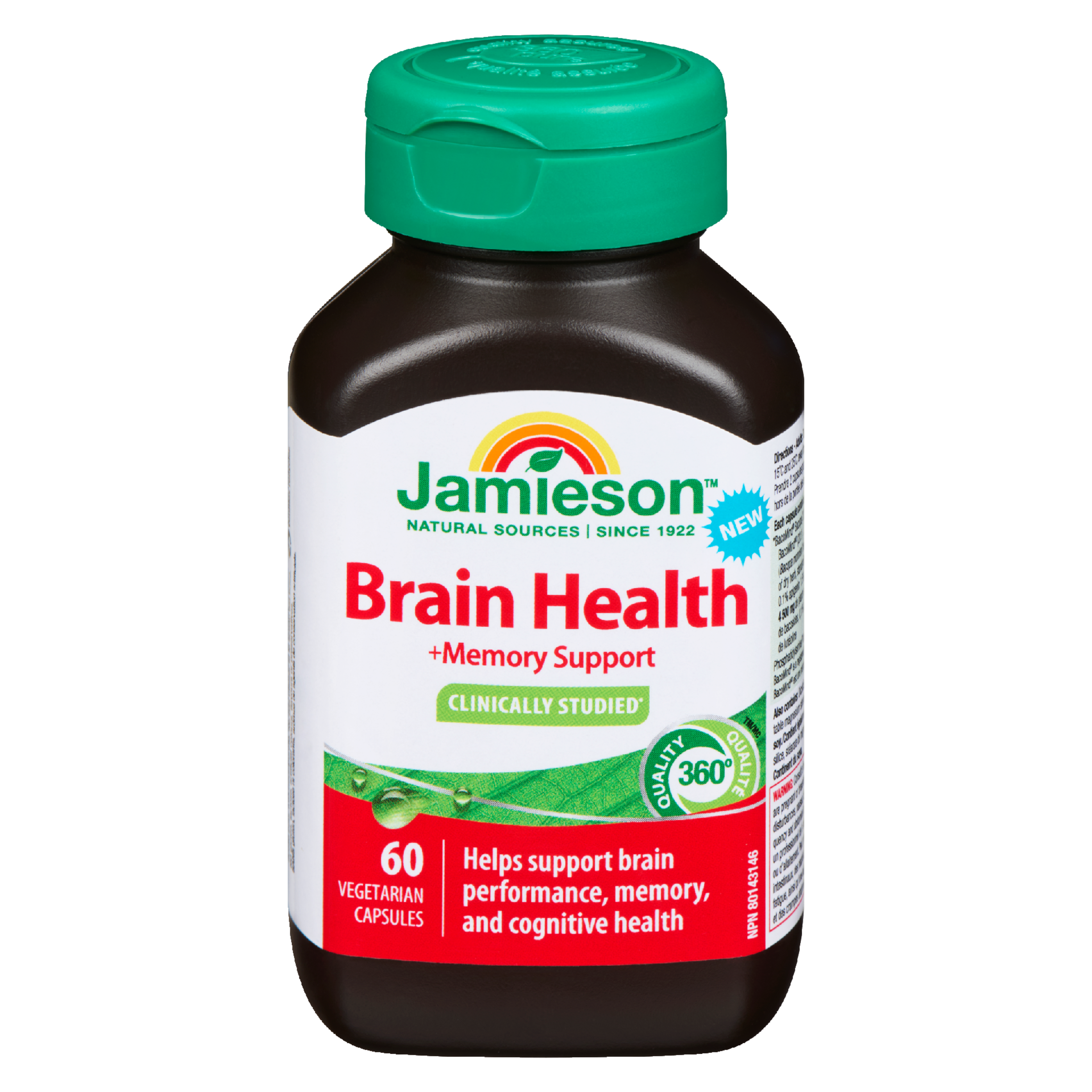 Jamieson Brain Health +Memory Support 60 Vegetarian Capsules