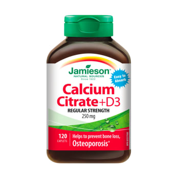 Jamieson Calcium Citrate Plus Vitamin D3 (120 Caplets)