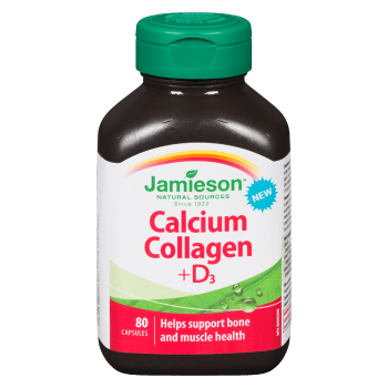 Jamieson Calcium Collagen +D₃ 80 Capsules
