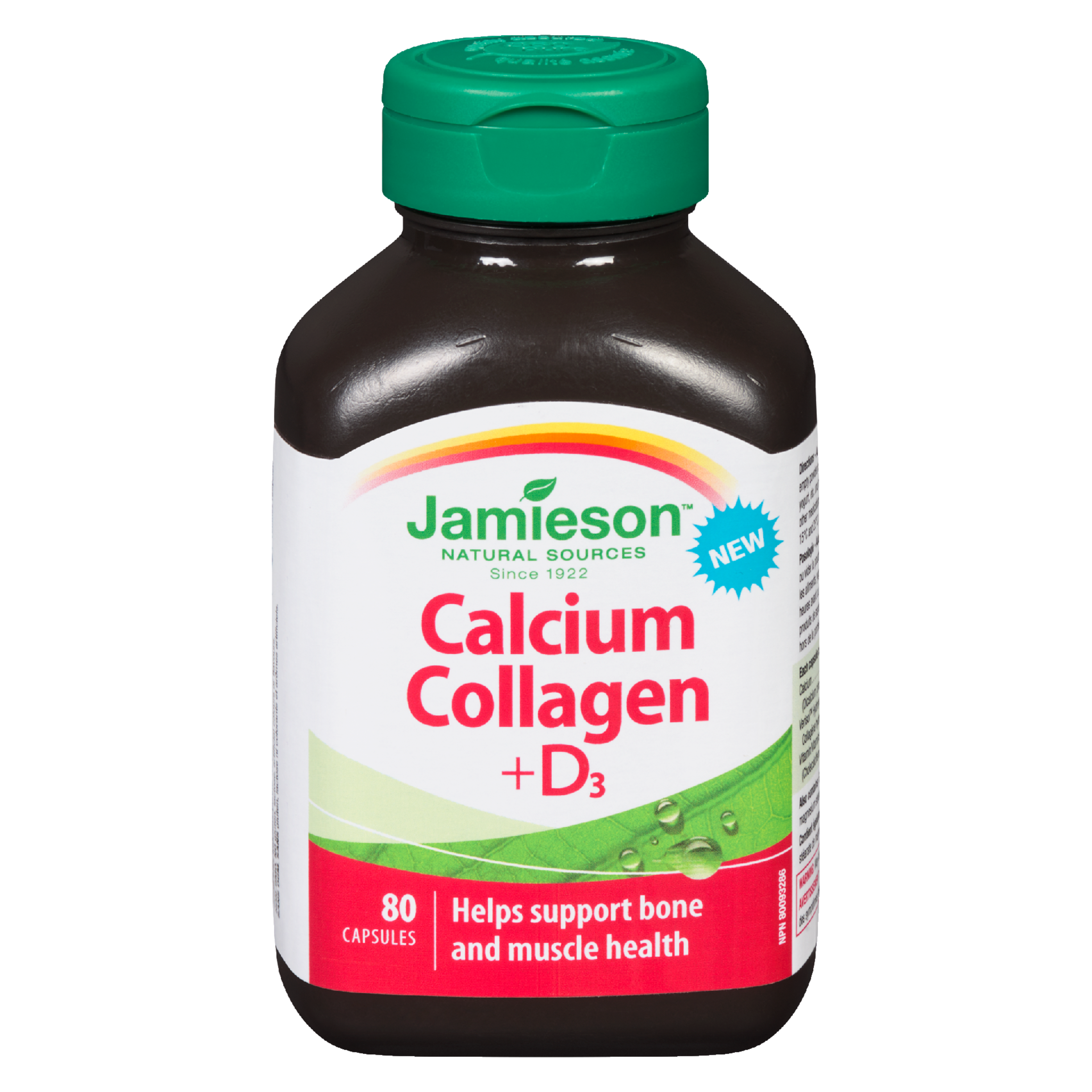 Jamieson Calcium Collagen +D₃ 80 Capsules