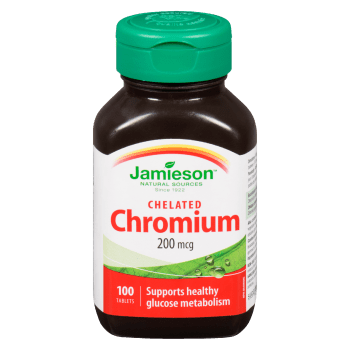 Jamieson Chelated Chromium 200 mcg 100 Tablets