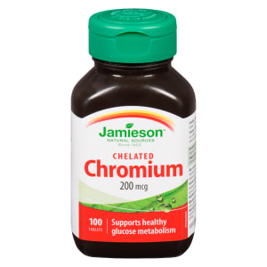 Jamieson Chelated Chromium 200 mcg 100 Tablets