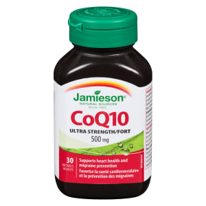 Jamieson CoQ10 Ultra Strength 500 mg 30 Softgels