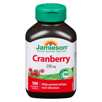 Jamieson Cranberry 250 mg 100 Vegetarian Capsules