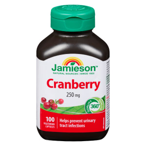 Jamieson Cranberry 250 mg 100 Vegetarian Capsules
