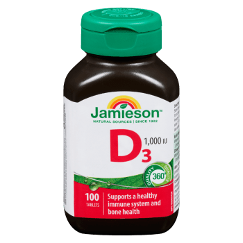 Jamieson D₃ 1,000 IU 100 Tablets