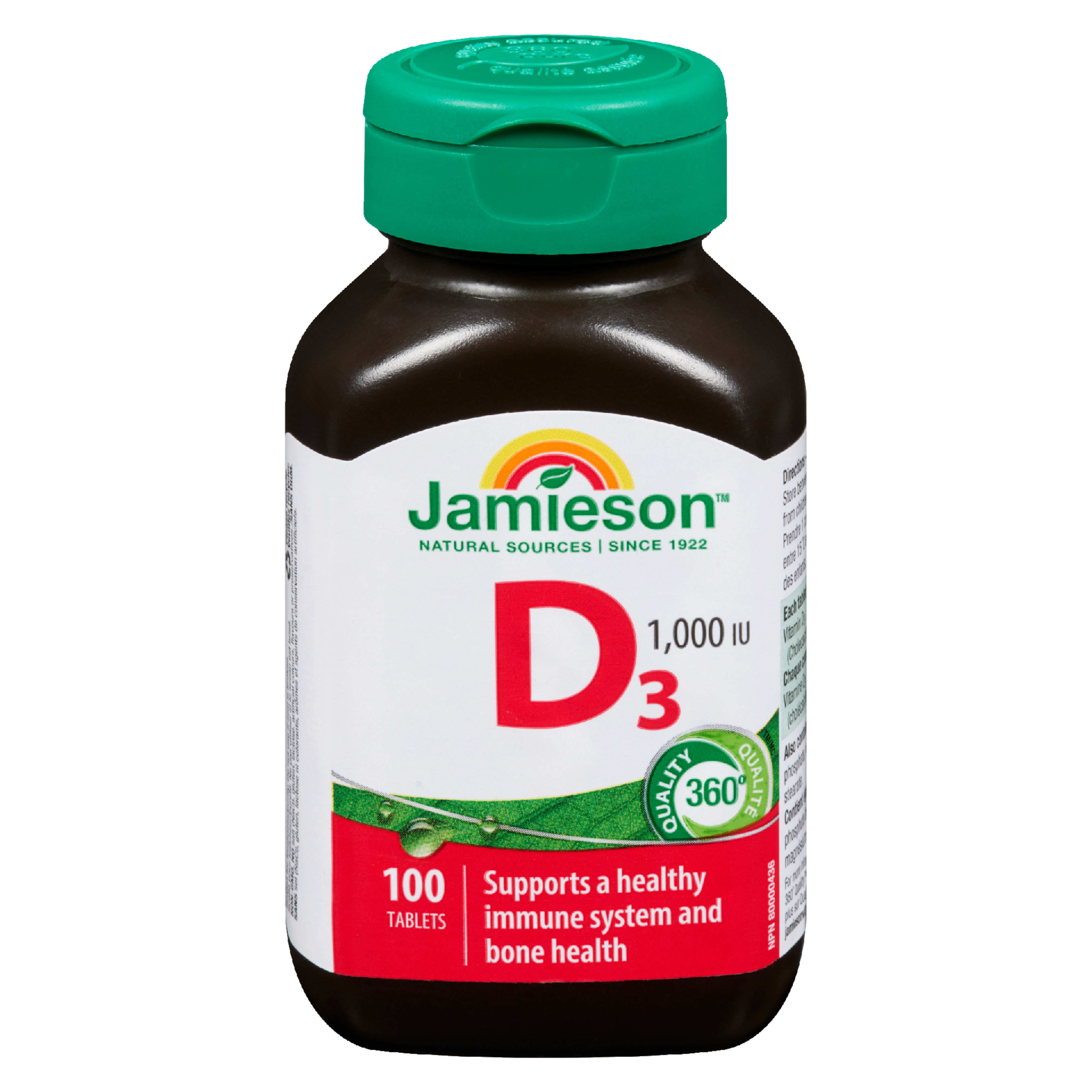 Jamieson D₃ 1,000 IU 100 Tablets