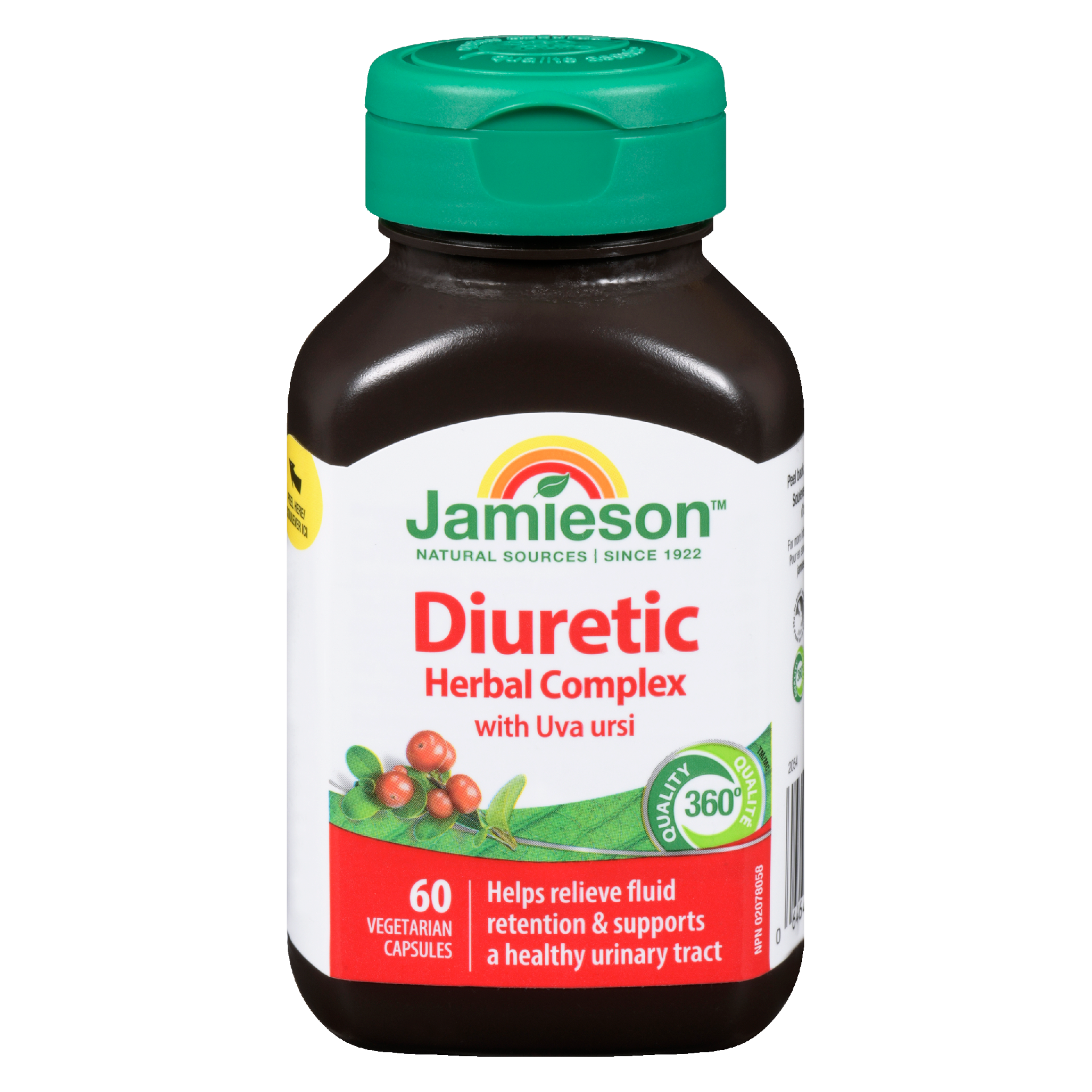 Jamieson Diuretic Herbal Complex with Uva Ursi 60 Vegetarian Capsules