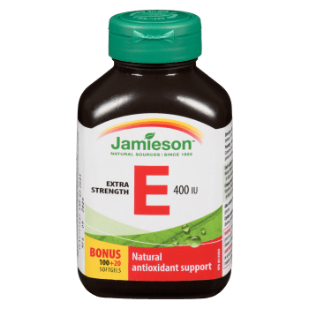 Jamieson E Extra Strength 400 IU 100+20 Softgels
