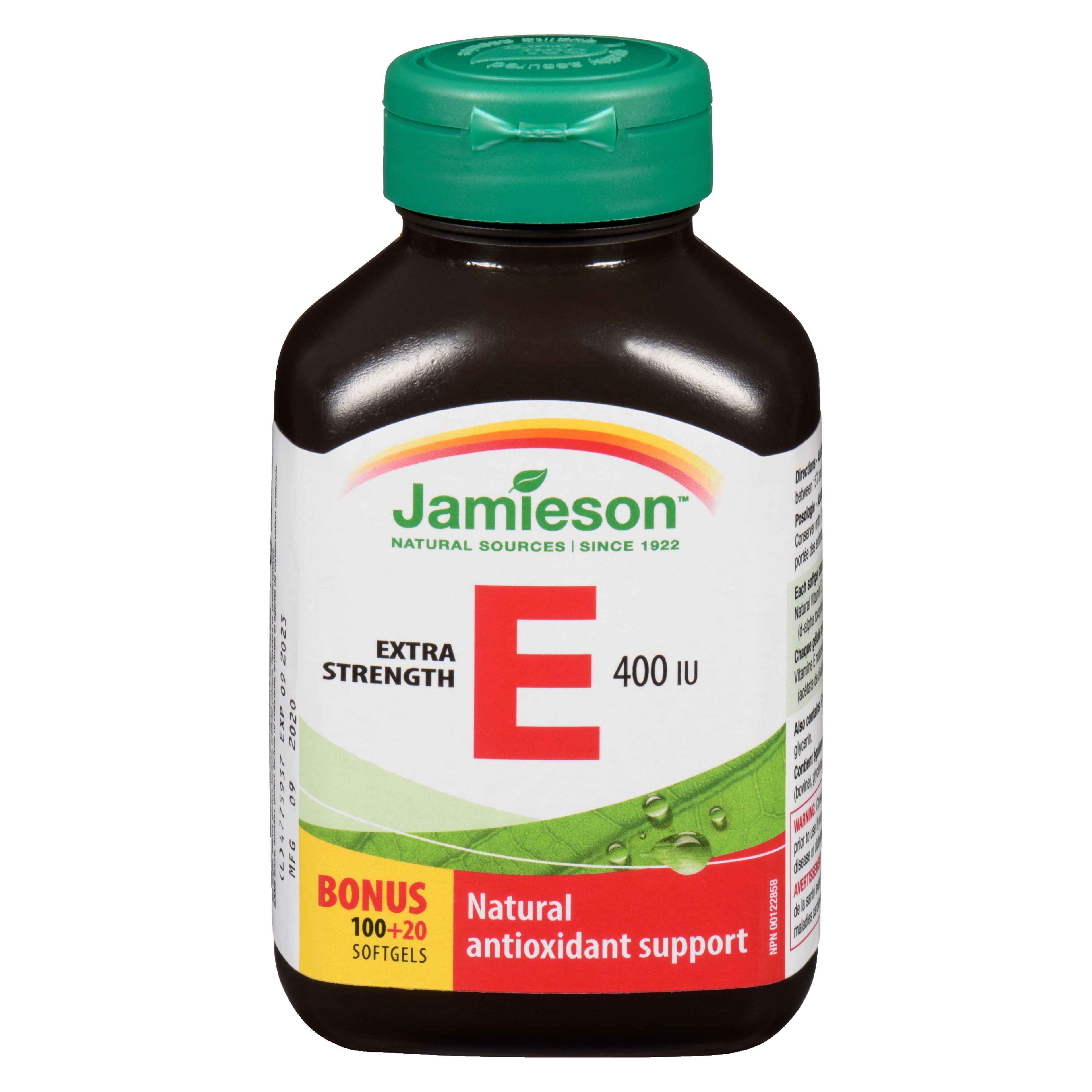 Jamieson E Extra Strength 400 IU 100+20 Softgels