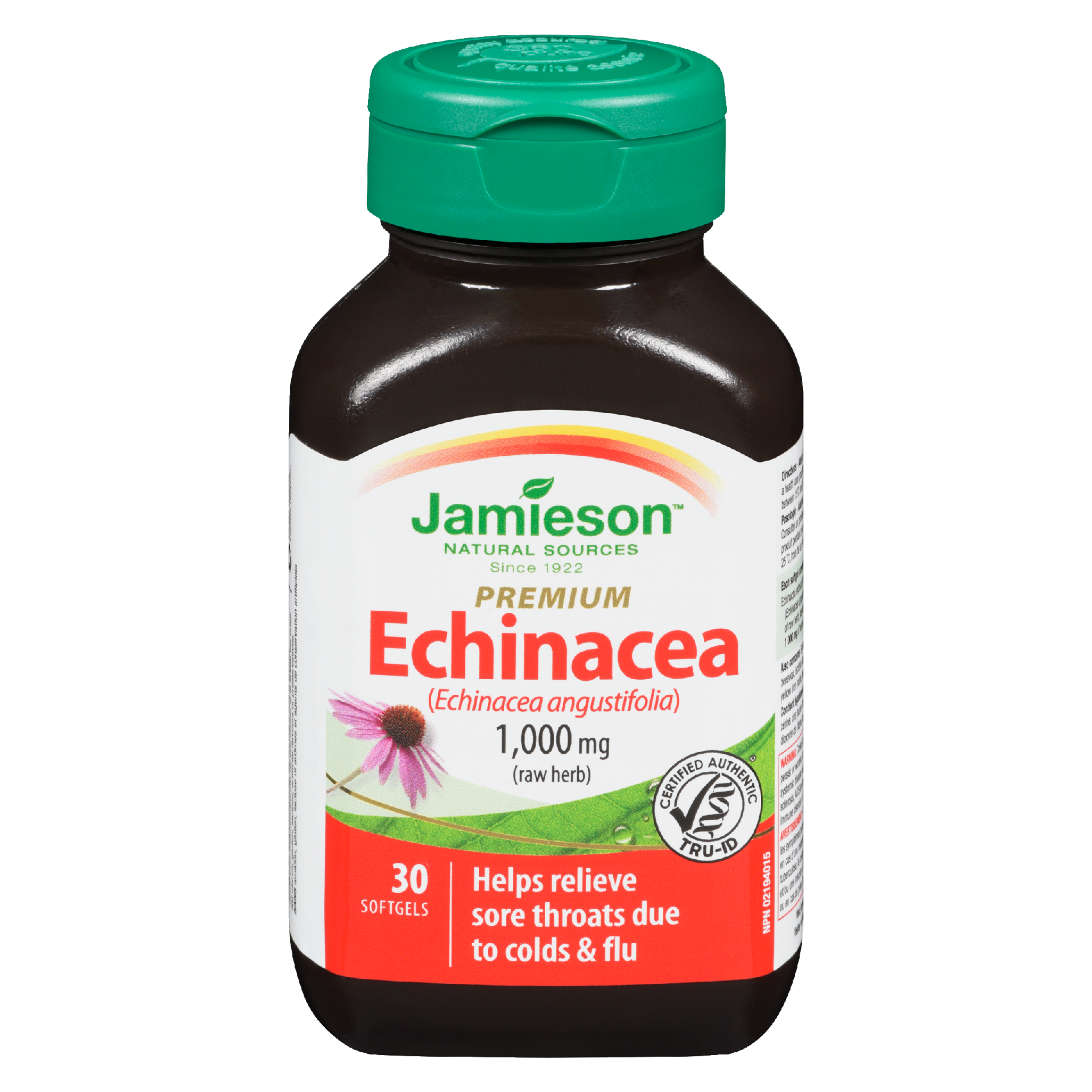 Jamieson Echinacea 1,000 mg 30 Softgels