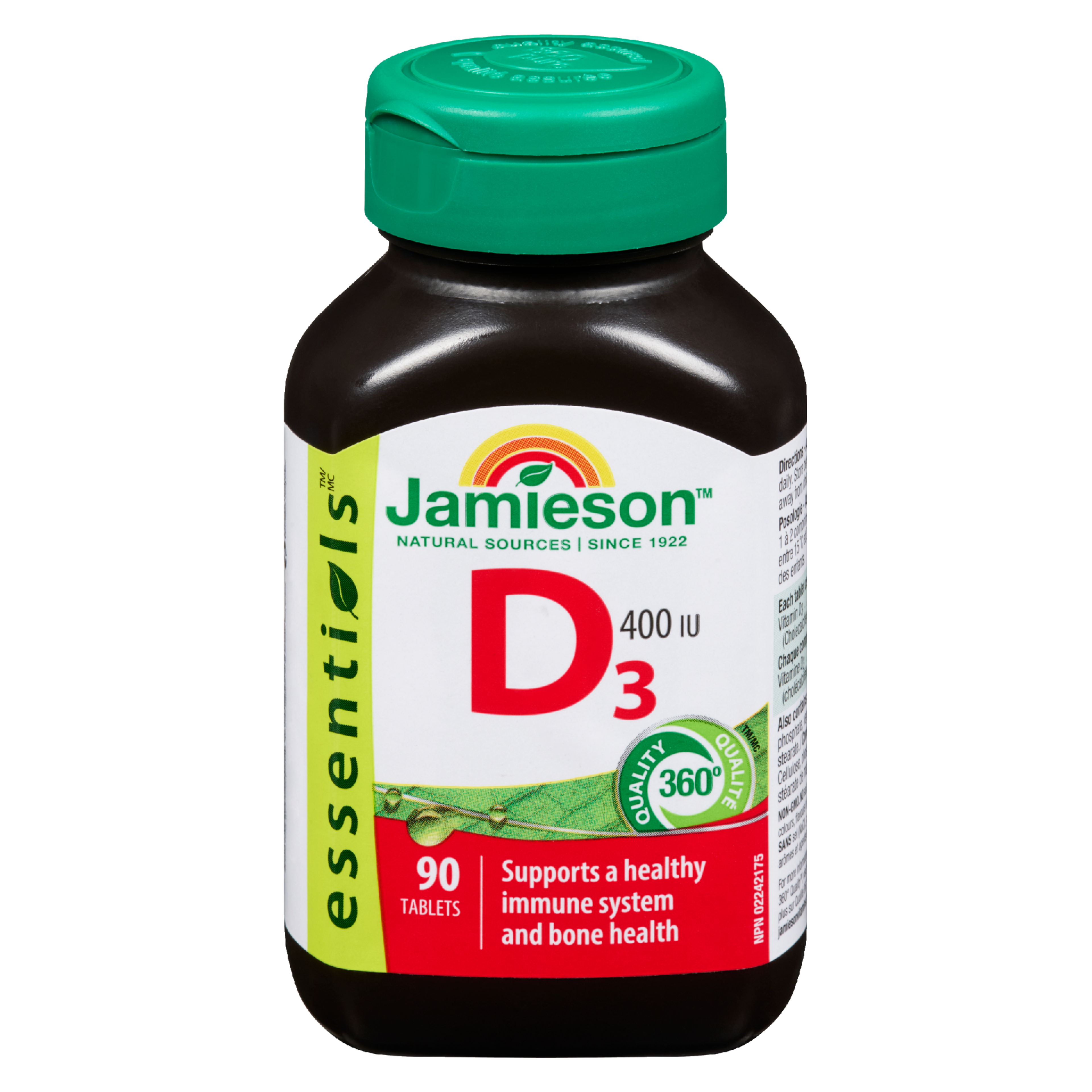 Jamieson Essentials D₃ 400 IU 90 Tablets
