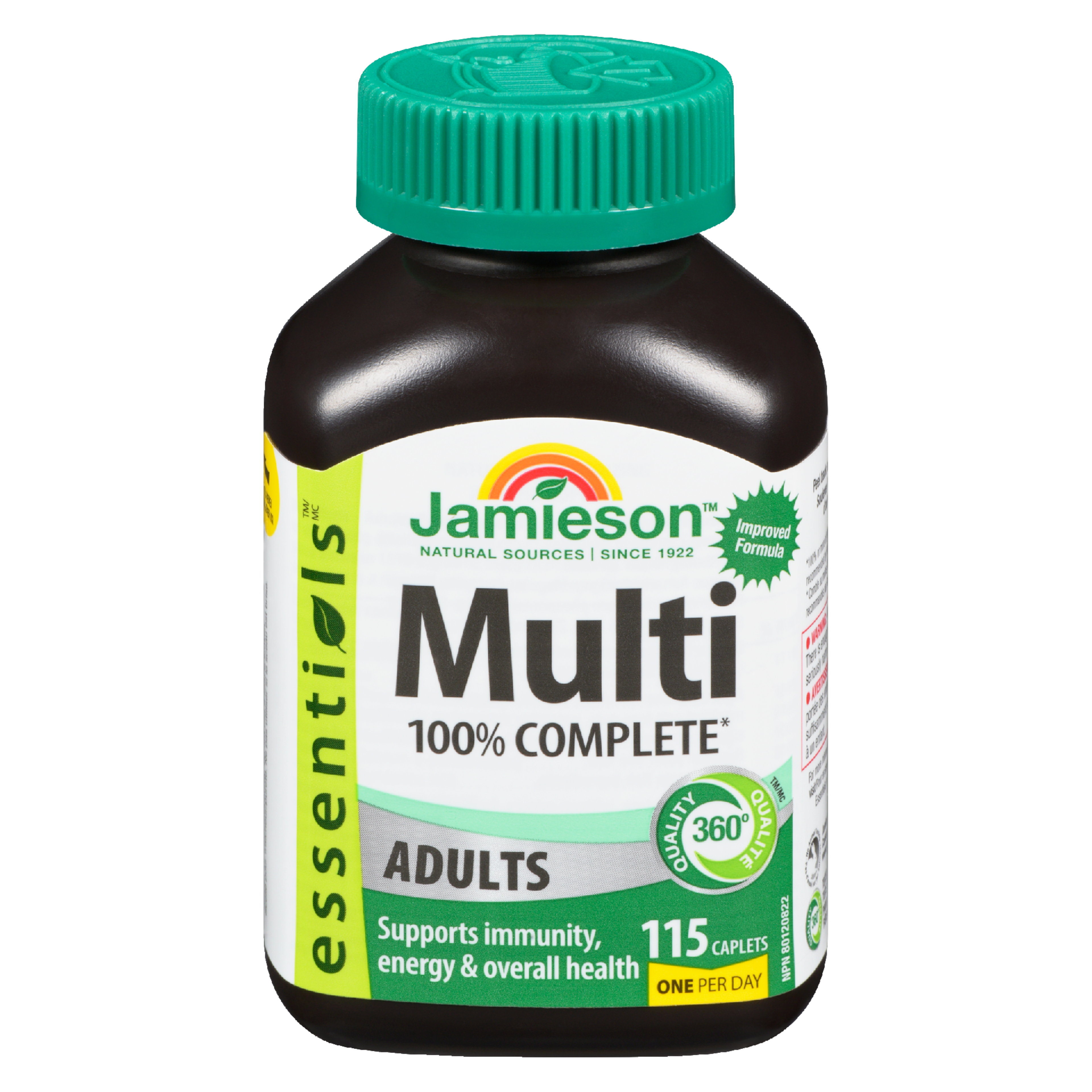 Jamieson Essentials Multi 100% Complete Adults 115 Caplets
