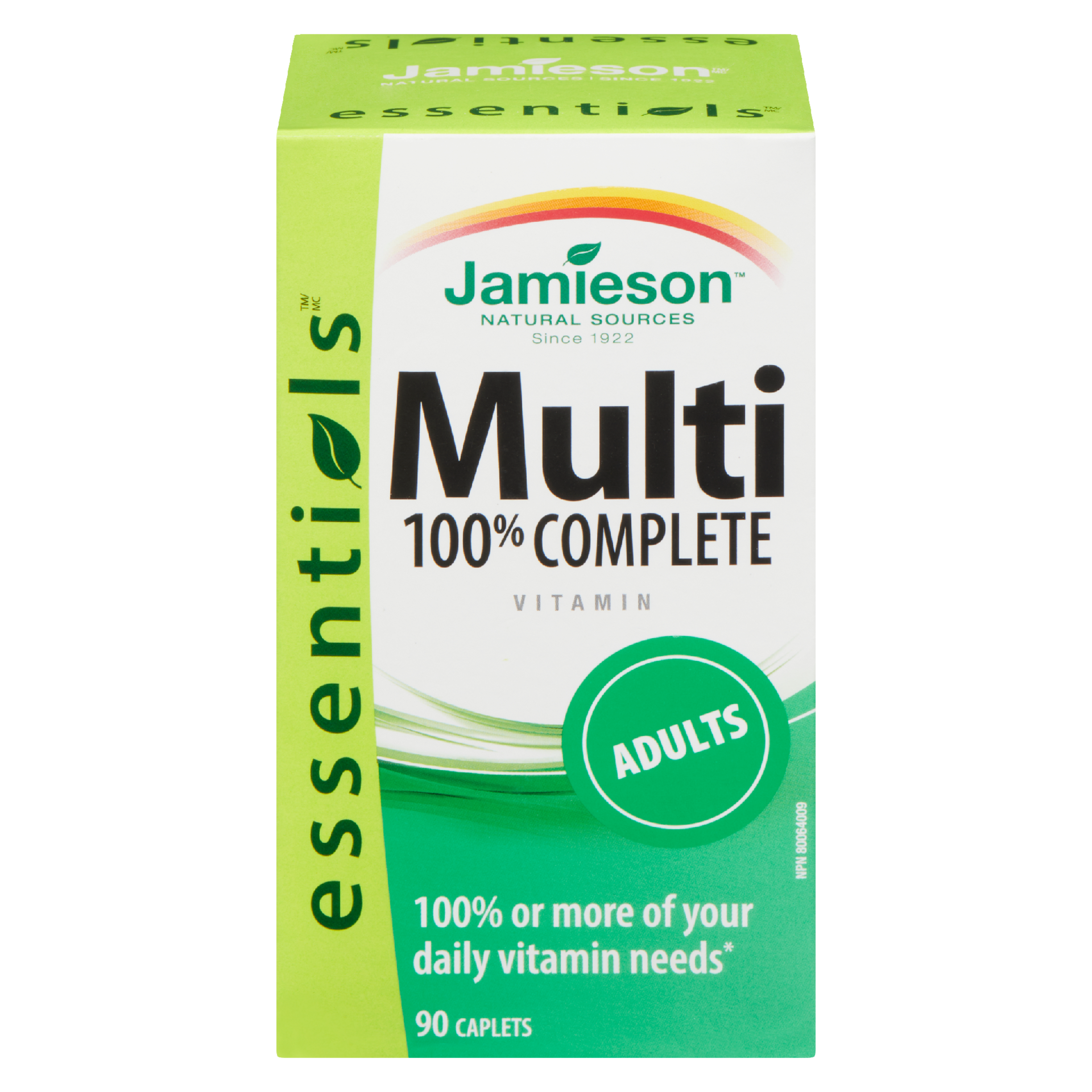 Jamieson Essentials Multi 100% Complete Vitamin Adult 90 Caplets