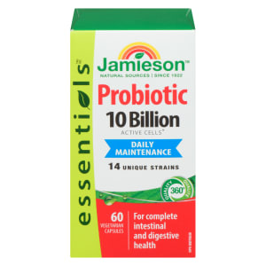Jamieson Essentials Probiotic Daily Maintenance 60 Vegetarian Capsules